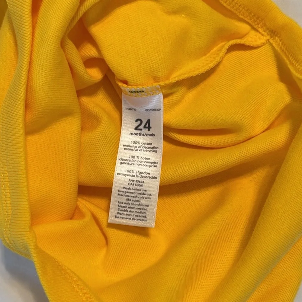 3/$15 🌸 Carter’s Toddler It’s Ruff Being This Cute Bodysuit Onesie Yellow Black